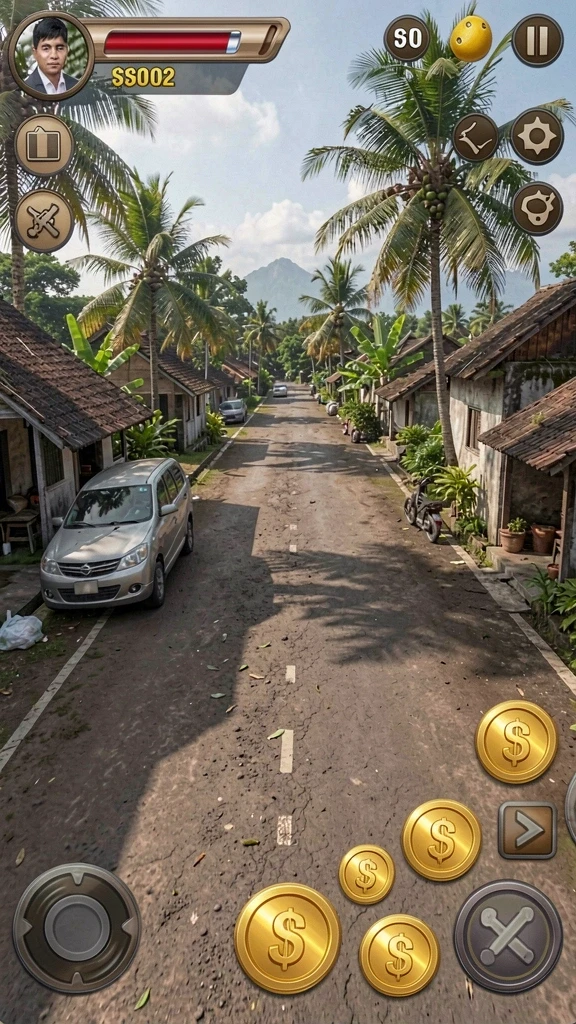 rajawali55 - Gambaran antarmuka pengguna yang mudah dinavigasi.